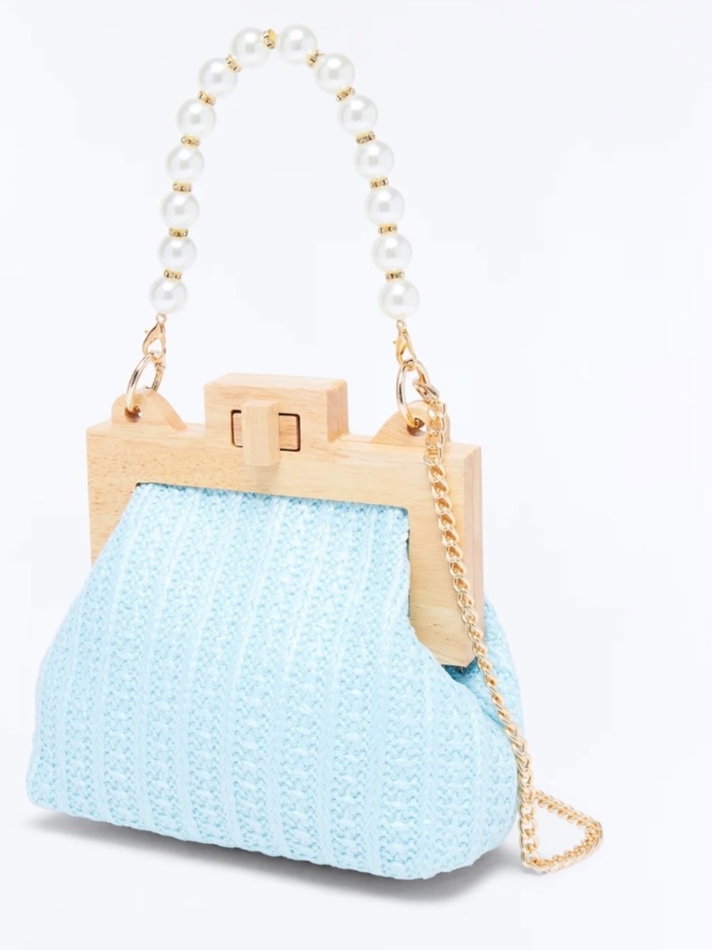 Fashion Nova Light Blue Mini Handbag 🩵